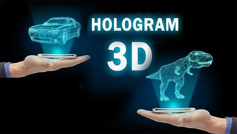 đèn hologram 3D cho trang trí